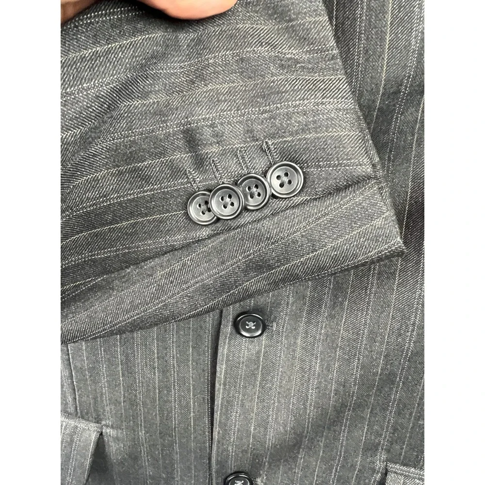 Banana Republic Wool Pinstripped Blazer Sport‎ Coat SZ 42L Career Professional